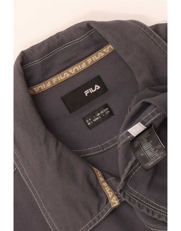 Fila férfi kabát UK 40 nagy szürke pamut