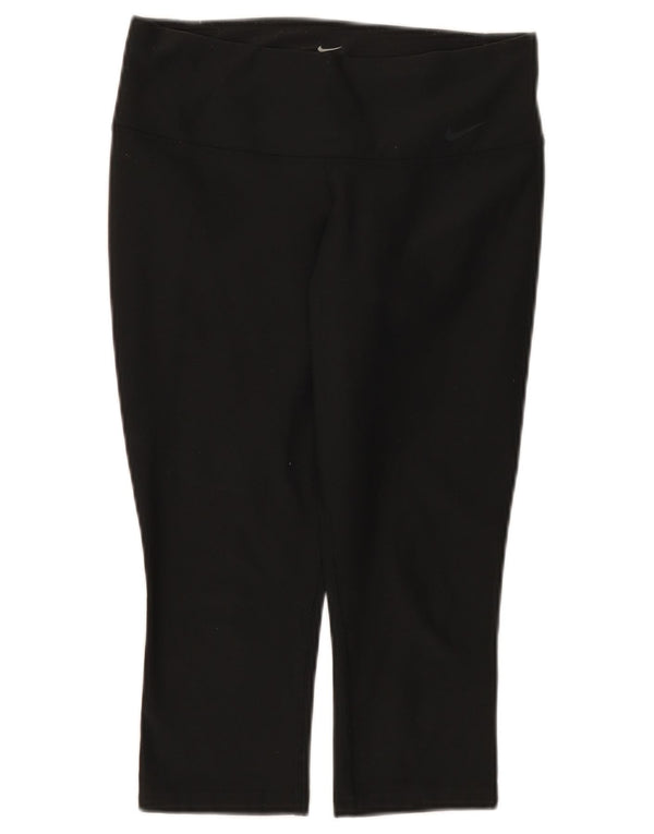 Leggings Nike Dri Fit Capri da donna UK 8 Small poliestere nero