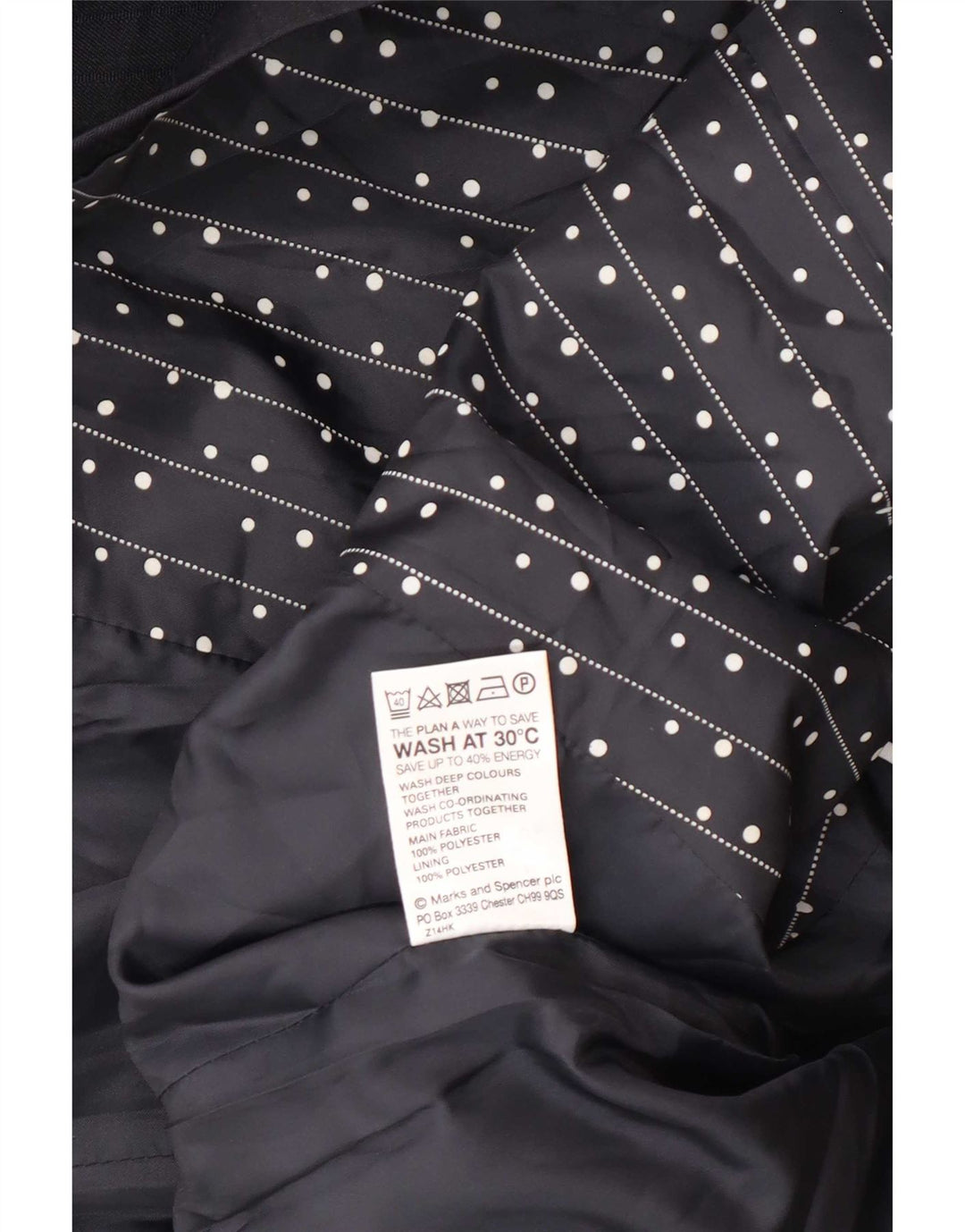 Jachetă pentru femei Marks & Spencer cu 1 buton, UK 14, bleumarin mediu