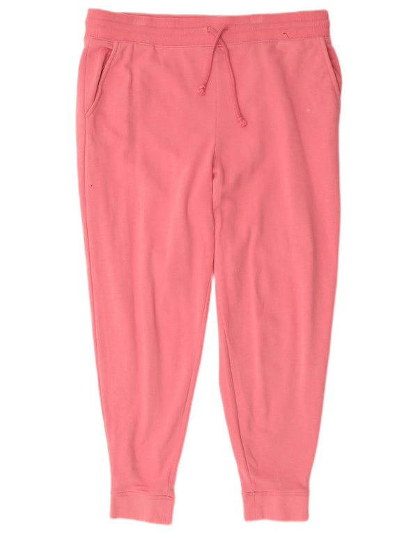 Pantaloni de trening pentru femei Marks & Spencer Joggeri UK 16 Bumbac roz mare
