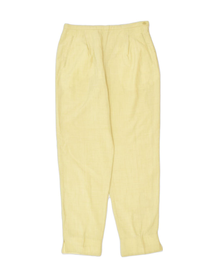VINTAGE Womens Tapered Casual Trousers W30 L30 Yellow Classic | Vintage | Thrift | Second-Hand | Used Clothing | Messina Hembry 