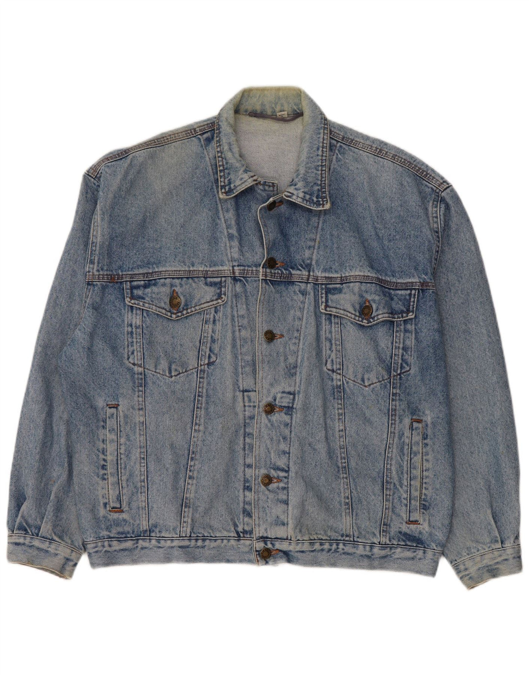 Vintage Mens Denim Jacket UK 38 Medium Blue Cotton