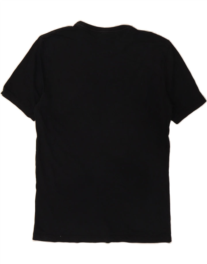 REISS Mens T-Shirt Top Small Black Cotton