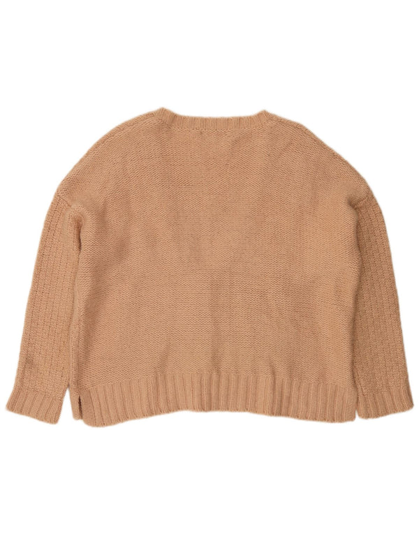 Marks & Spencer Dame oversized cardigan sweater UK 18 XL Beige Akryl