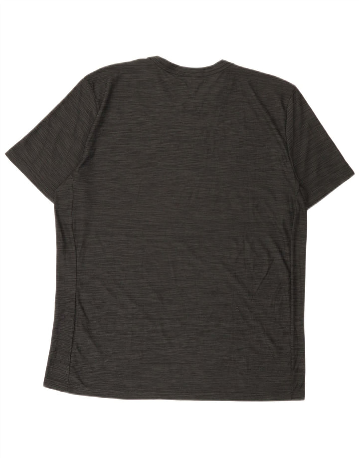 Nike Mens Dri Fit T-Shirt Top Large Grey Flecked Polyester