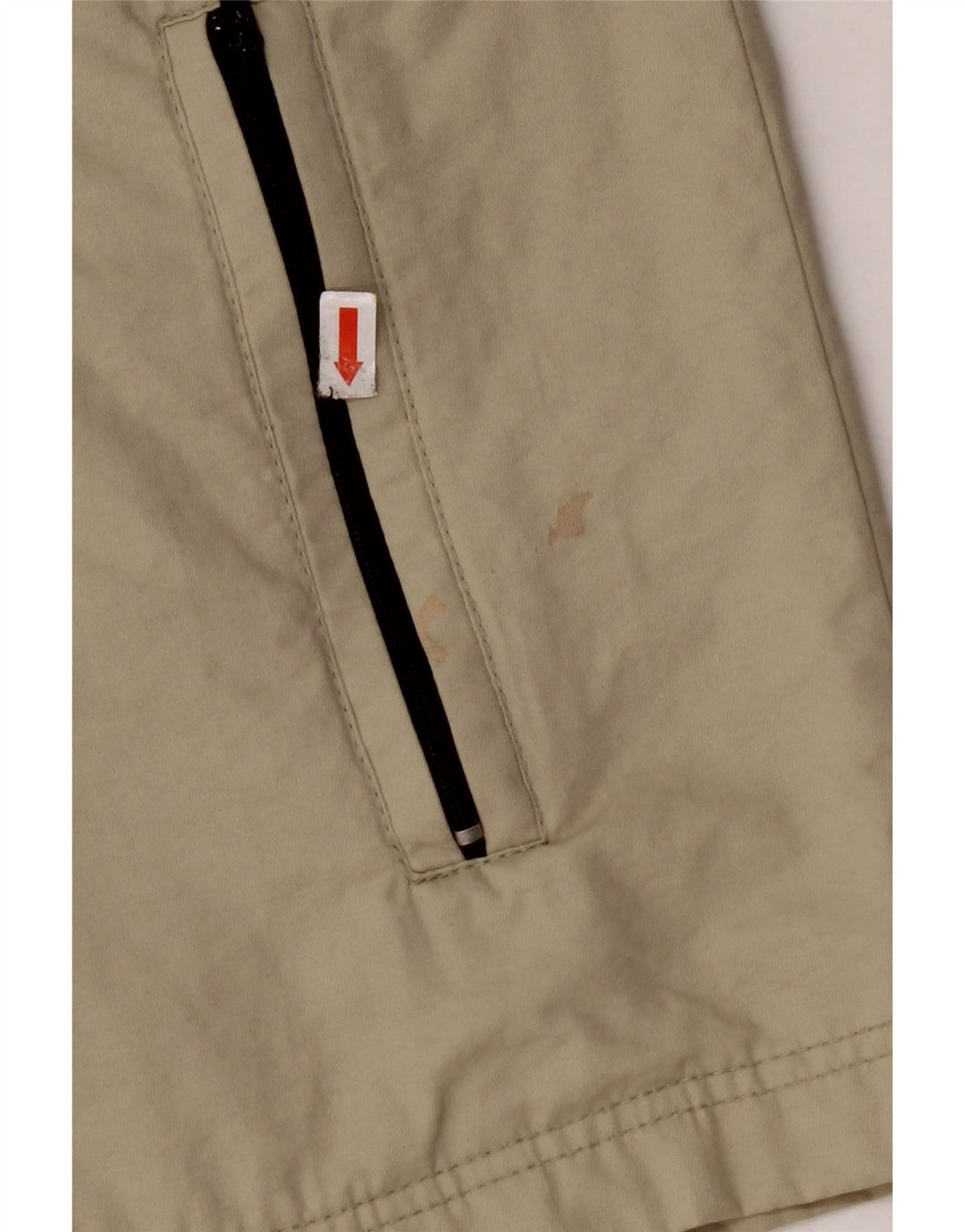 FILA Mens Bomber Jacket UK 36 Small Beige Cotton