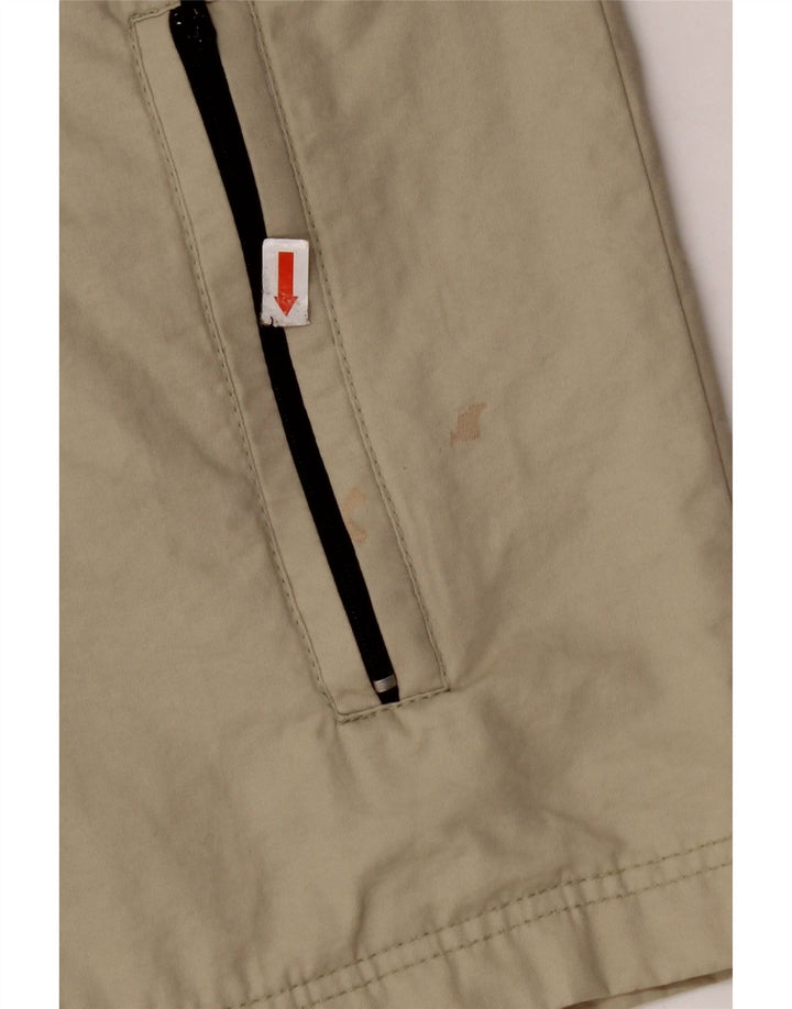 FILA Mens Bomber Jacket UK 36 Small Beige Cotton
