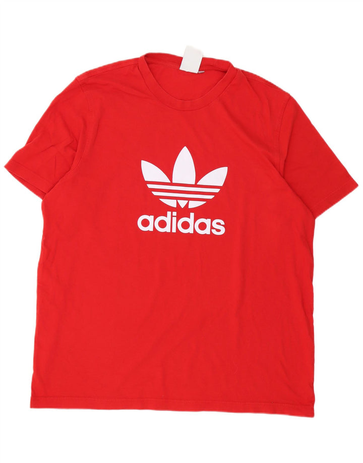 Adidas T-shirt graphique régulier pour hommes, grand rouge