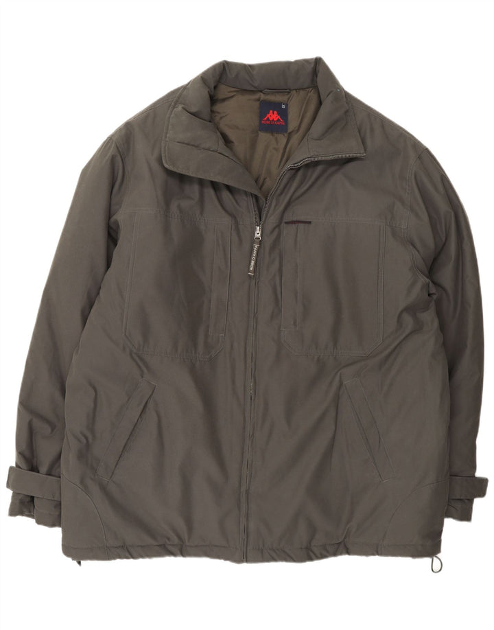 Giacca a vento da uomo Kappa UK 42 XL Khaki Poliammide