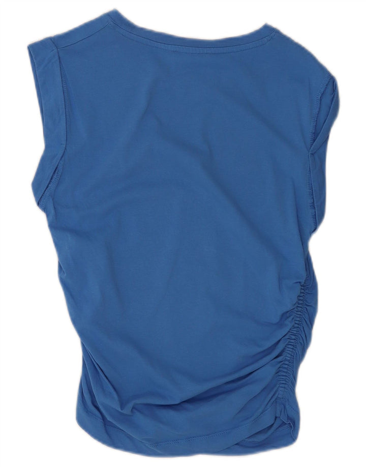 Zara Womens Sleeveless Blouse Top UK 10 Small Blue