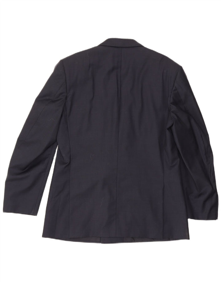 NOVECENTO Mens Double Breasted Blazer Jacket IT 52 XL Navy Blue Classic