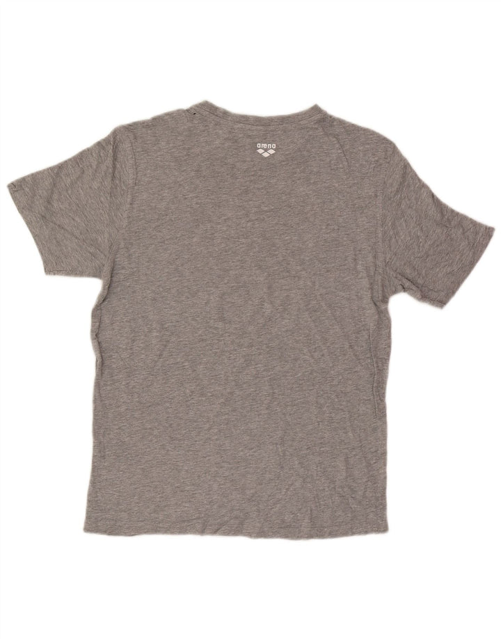 T-shirt grafica da uomo Arena Top piccola grigia