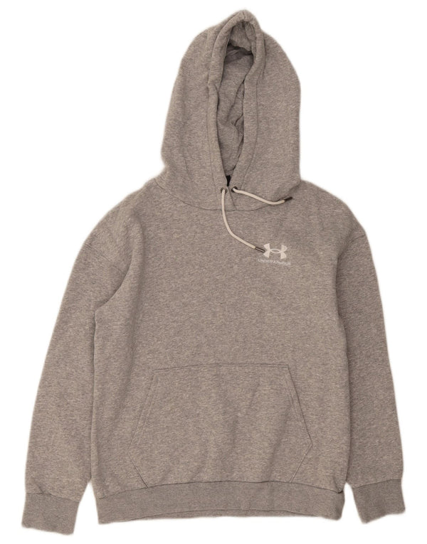 Under Armour übergroßer Damen-Kapuzenpullover aus Baumwolle, Gr. 6, XS, grau gefleckt