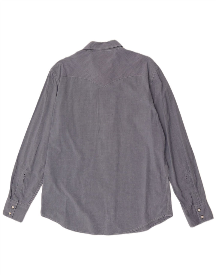 Camicia Levi's da uomo slim fit grande in cotone a quadretti blu navy