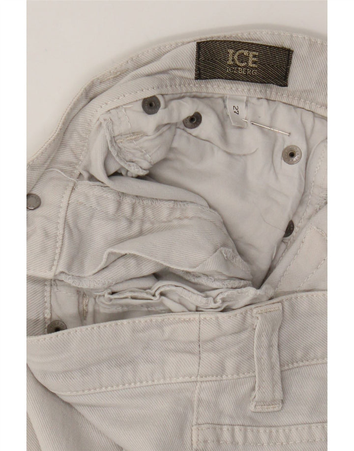 ICEBERG Womens Slim Jeans W27 L30 Grey Cotton Vintage Iceberg and Second-Hand Iceberg from Messina Hembry 