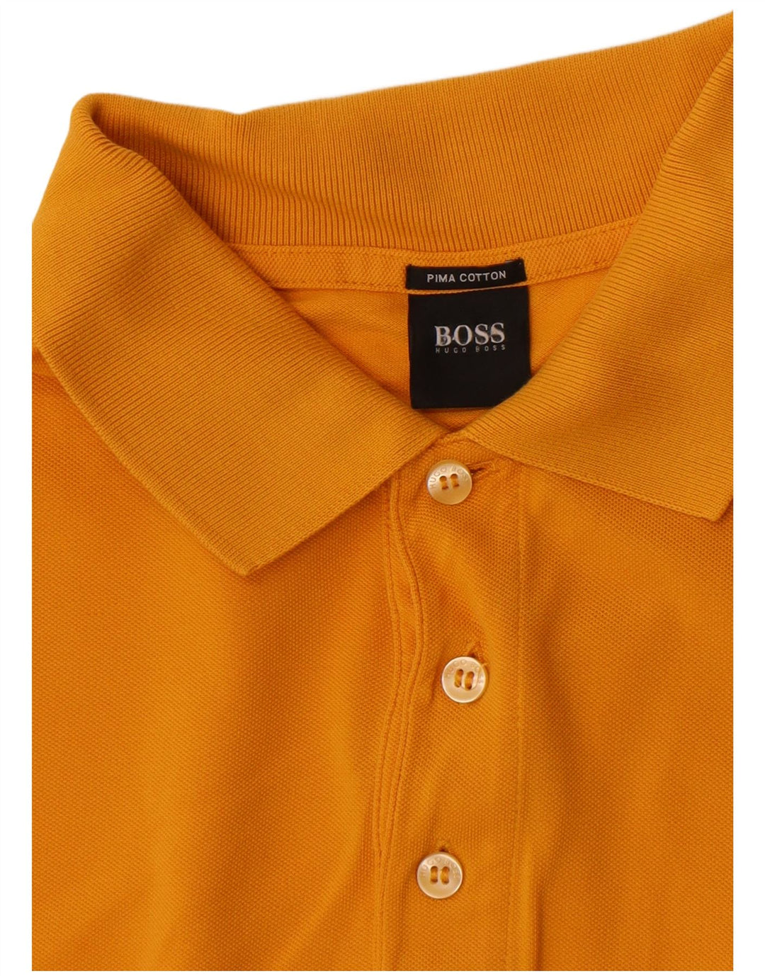 Hugo Boss Mens Polo Shirt XL Yellow