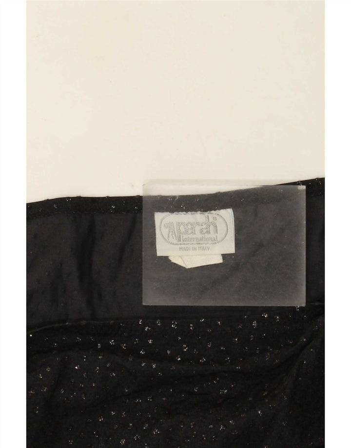 Parah Jupe asymétrique transparente pour femme Medium W28 Noir Polyamide