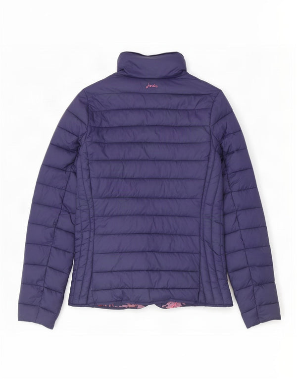 Joules Γυναικείο μπουφάν με επένδυση UK 8 Small Navy Blue Polyamide