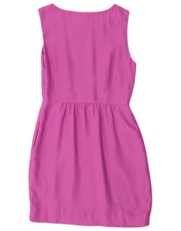 J. Crew Womens Sleeveless Sheath Dress US 2 XS Purple Polyester