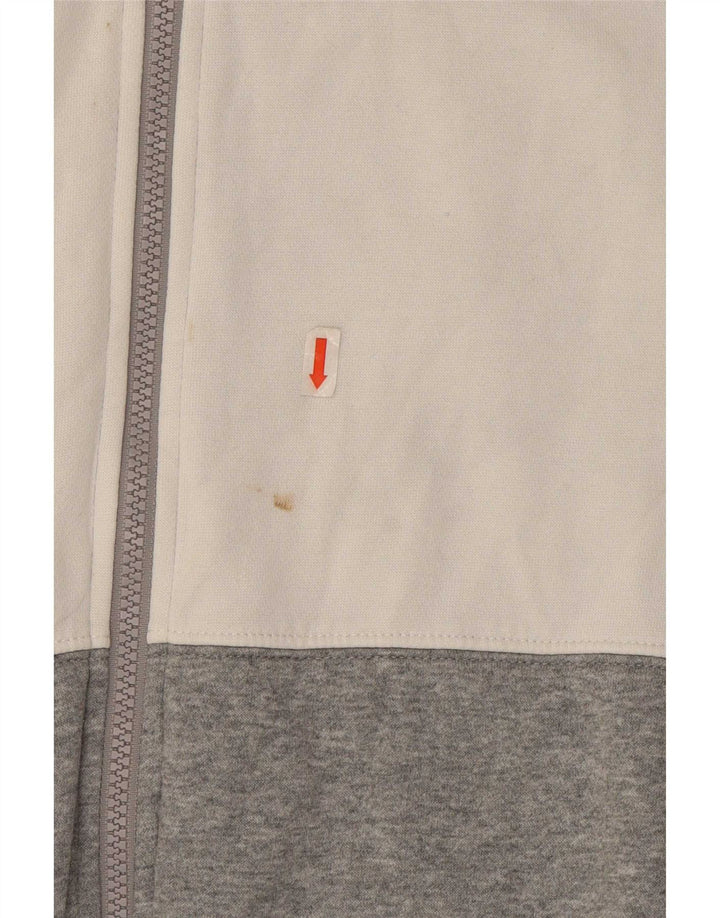 Nike Mens Tracksuit Top Jacket Small Grey Colourblock Cotton