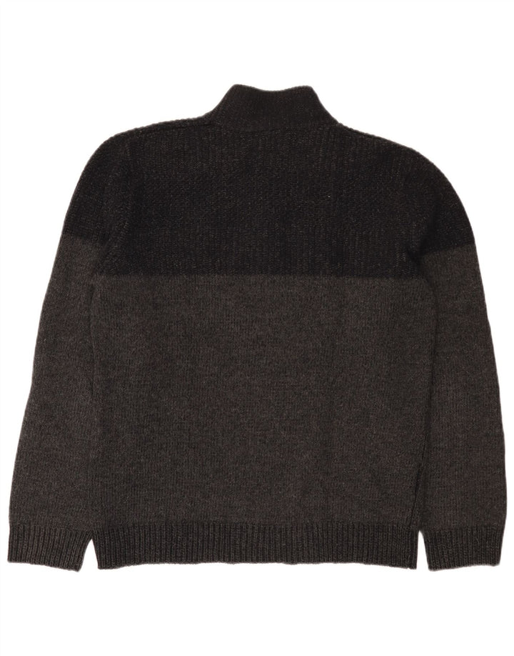 Massimo Dutti Pull col boutonné pour homme XL Gris moucheté