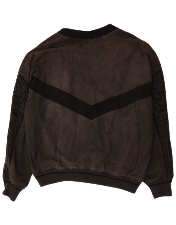 Jaqueta bomber de camurça masculina Torras IT 54 2XL cinza