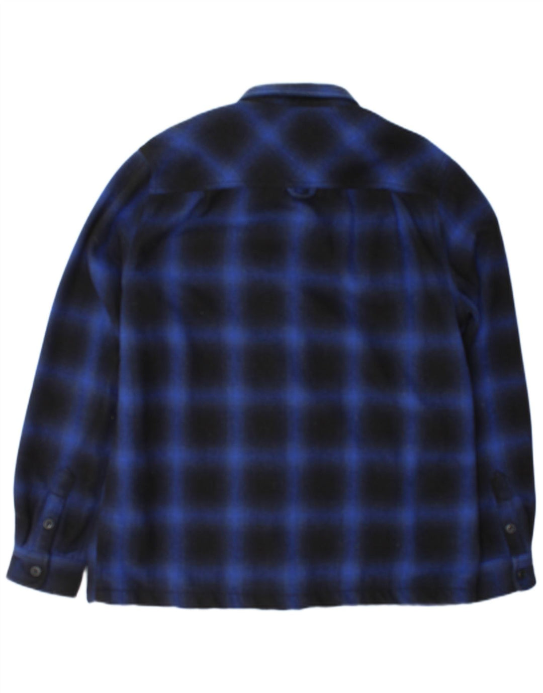 Superdry Mens Lumberjack Flannel Shirt XL Navy Blue Check Polyester