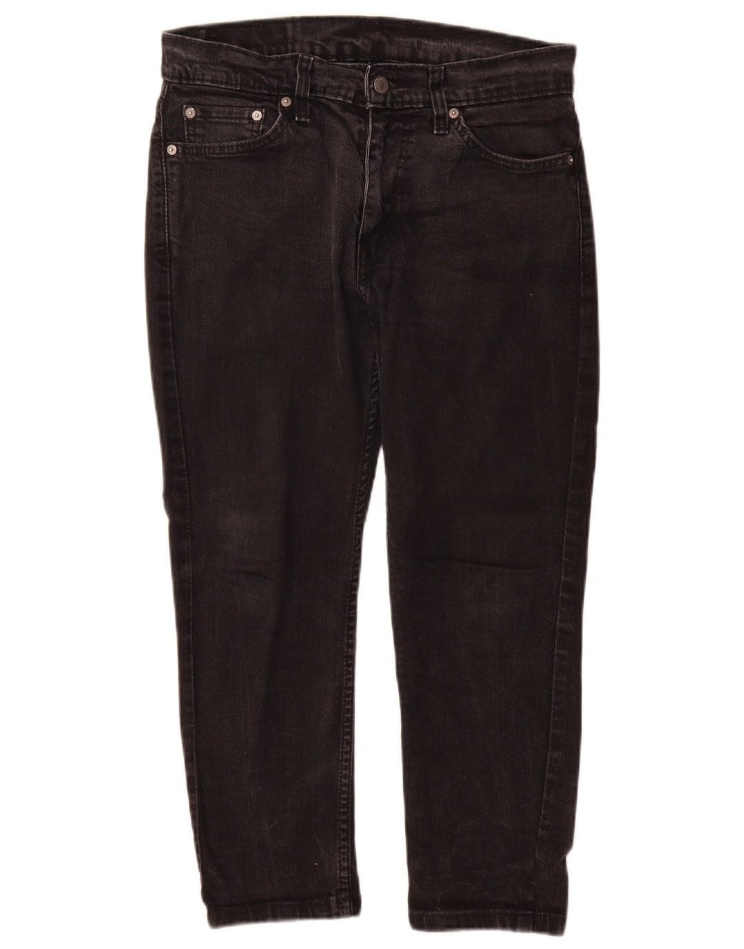 Levi's Mens 511 Slim Jeans W30 L24 Black Cotton