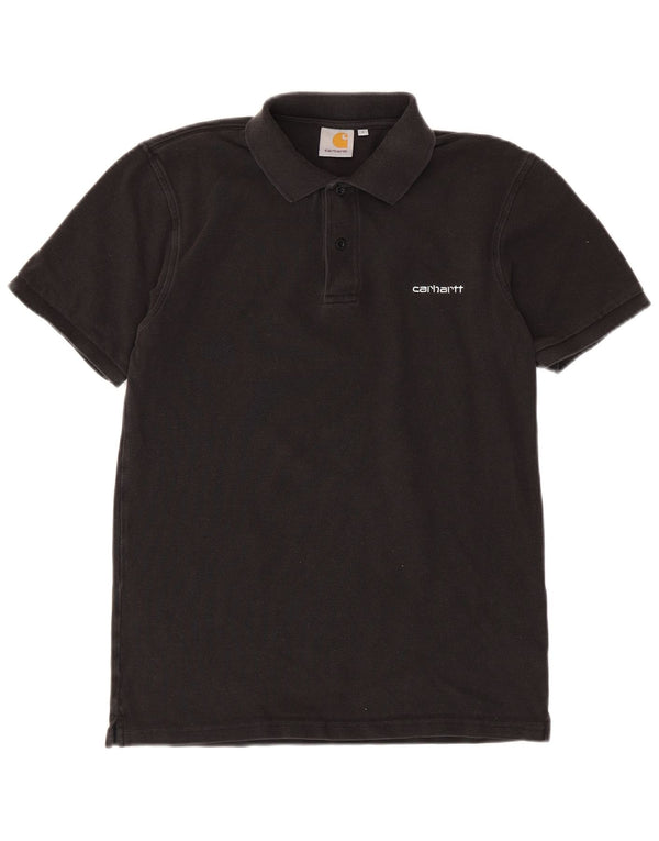 Carhartt Mens Polo Shirt Small Black Cotton