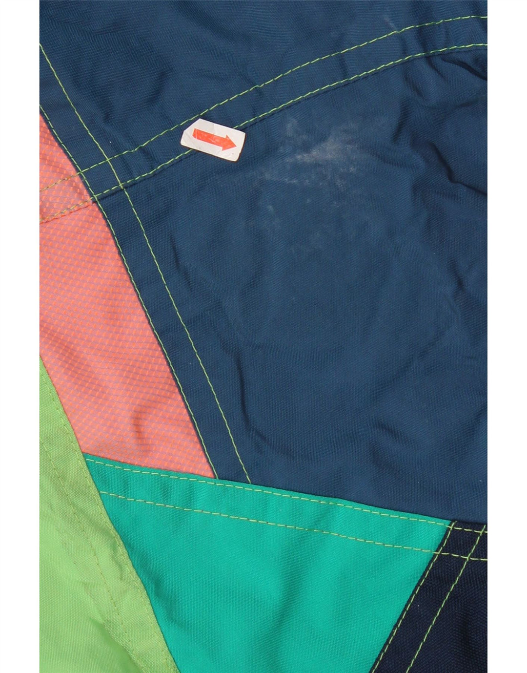 Colmar Mens Hooded Ski Jacket IT 52 Large Green Colourblock