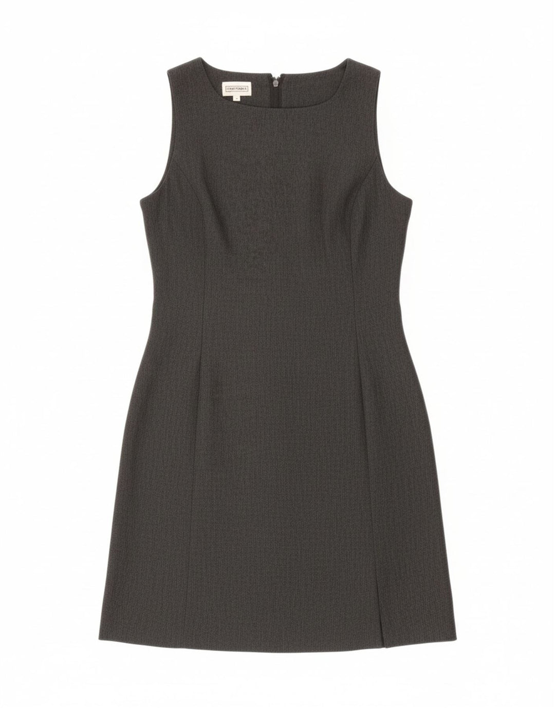 STEFANEL Womens Sleeveless A-Line Dress UK 10 Small Grey Polyester Vintage Stefanel and Second-Hand Stefanel from Messina Hembry 