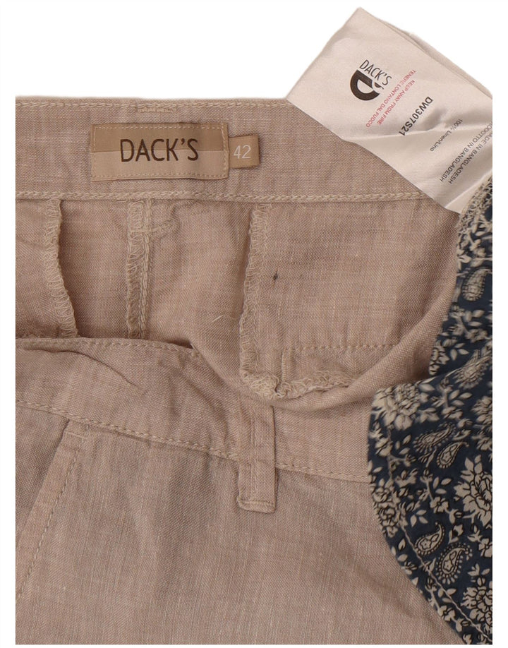Dack's Mens Chino Shorts US 42 Large W32  Beige Linen