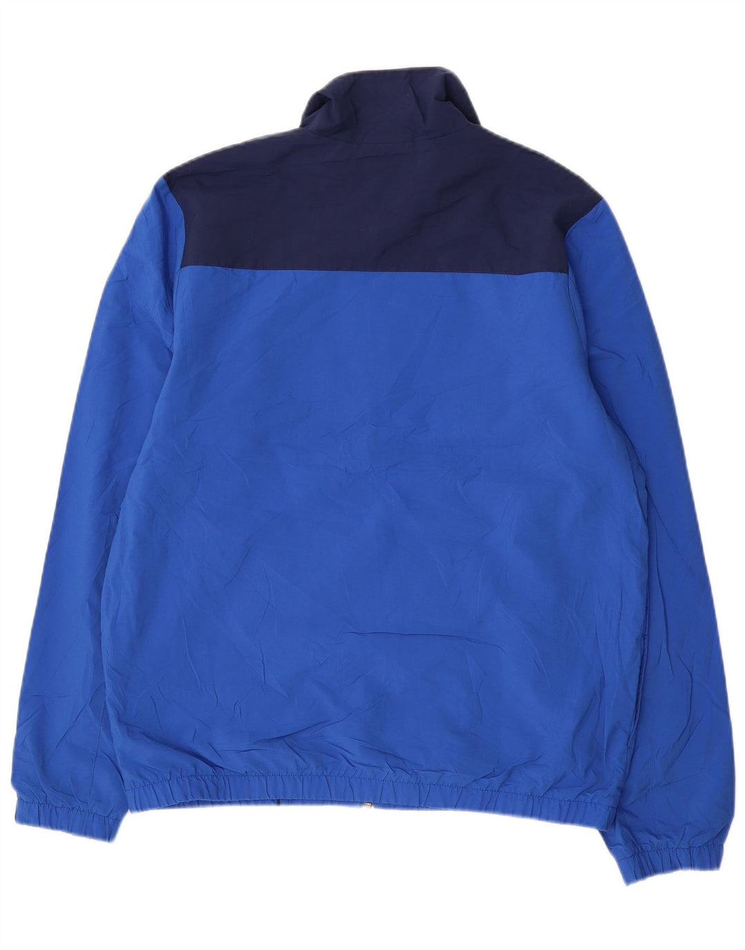 NIKE Mens Tracksuit Top Jacket Large Blue Colourblock Polyester