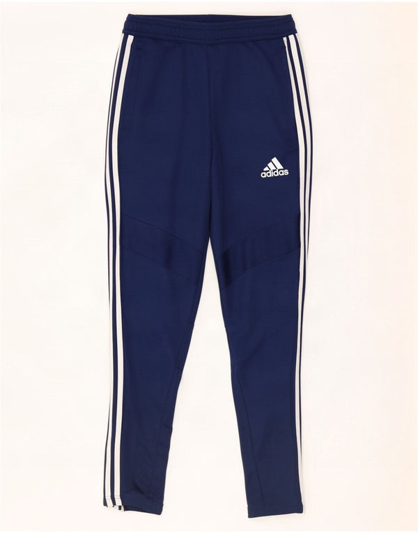 Calças de treino Adidas Mens Climacool XS azul marinho poliéster