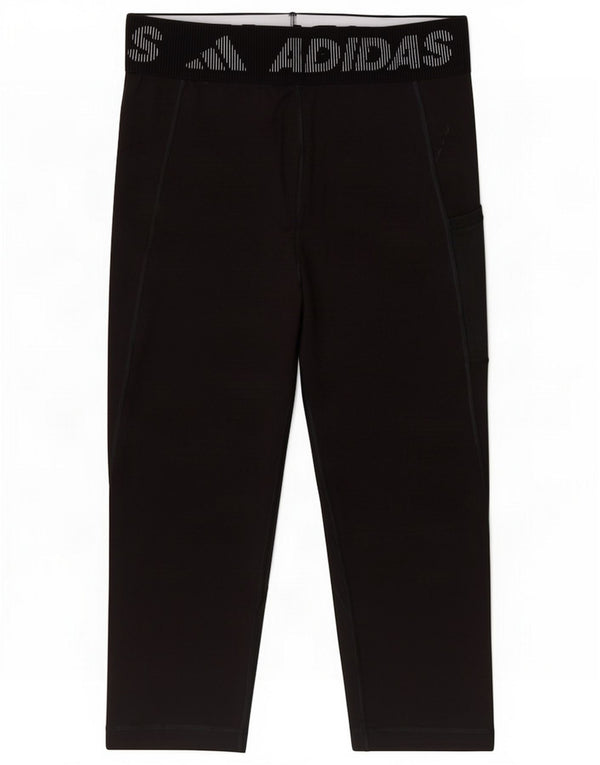 Adidas Leggings Capri grafici da donna UK 12/14 Medium Black Poliestere