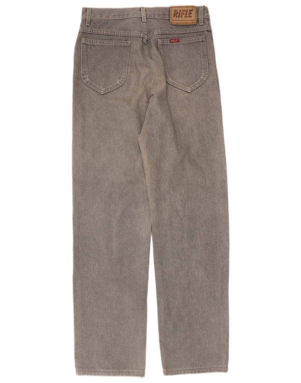 Rifle Herre Straight Jeans W30 L31 Grå Bomuld