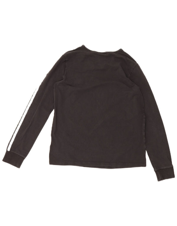 Adidas Dame Top Langærmet UK 14 Medium Sort Bomuld Sports
