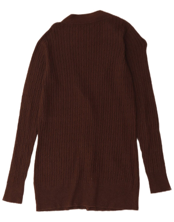 Zara ženski kardigan pulover UK 16 Large Brown
