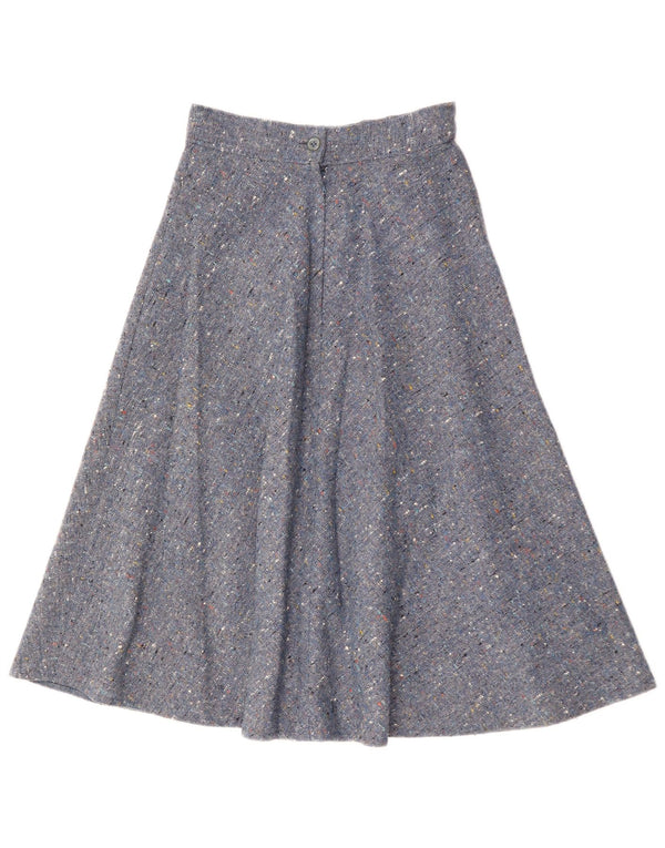 Vintage Womens High Waist A-Line Skirt IT 44 JMedium W26 Blue Flecked
