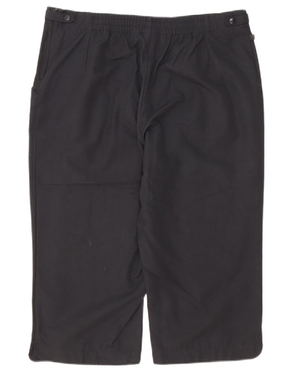 Adidas Damen Bermudashorts UK 16 Large W34 Schwarze Baumwolle