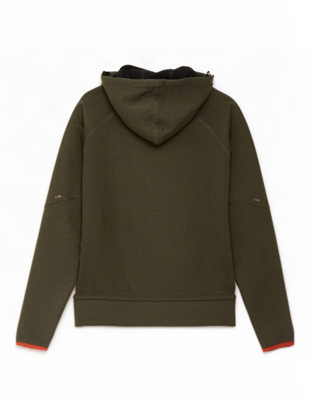 Maglione con cappuccio e zip da uomo Reebok in cotone verde medio