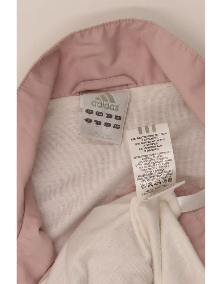 ADIDAS Womens Tracksuit Top Jacket UK 12 Medium  Pink Colourblock Vintage Adidas and Second-Hand Adidas from Messina Hembry 