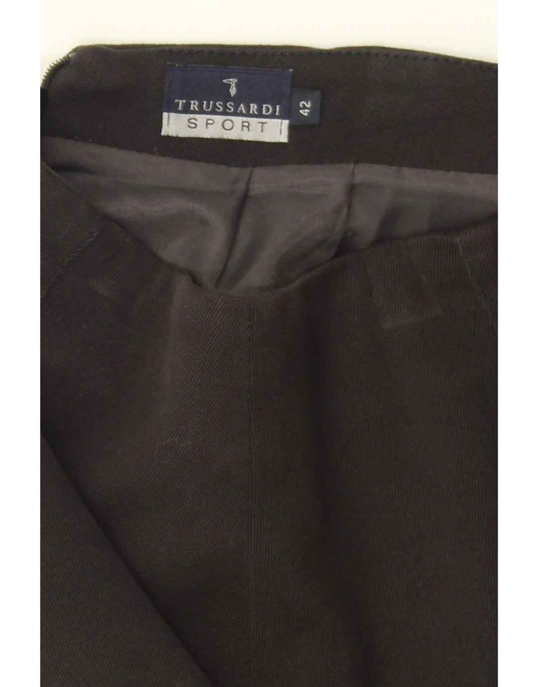TRUSSARDI Womens Mini Skirt IT 42 Medium W28 Black Cotton Vintage Trussardi and Second-Hand Trussardi from Messina Hembry 