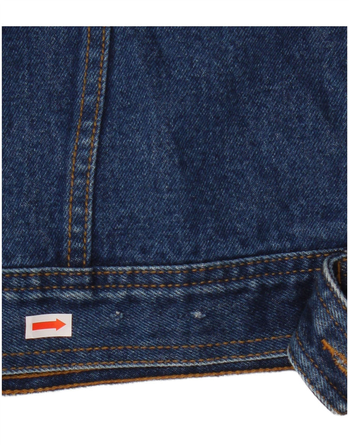 Denim Style Mens Denim Jacket UK 38 Medium Blue Cotton