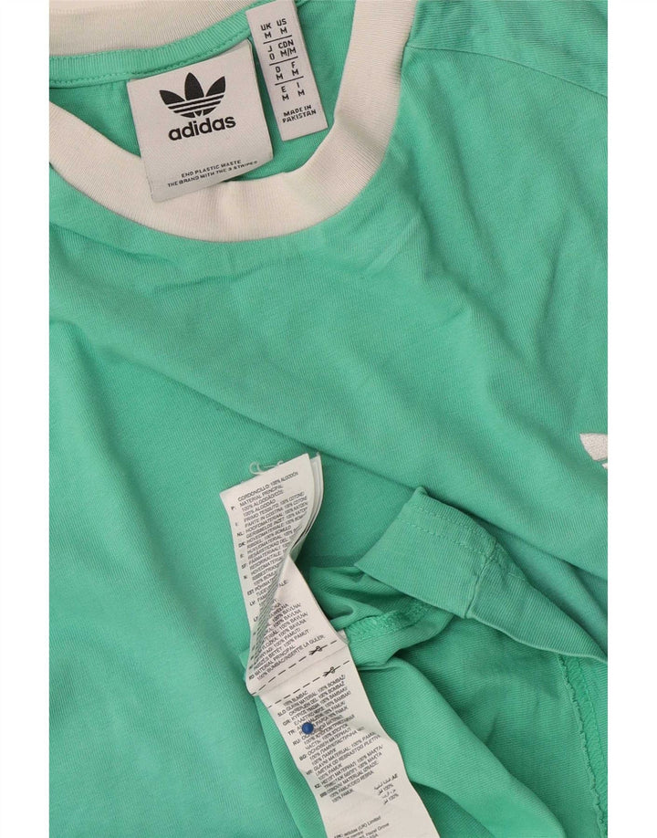 Adidas Herren T-Shirt Top mittelgrüne Baumwolle