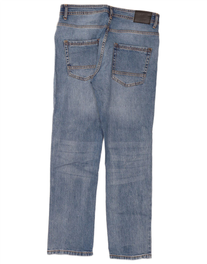 Kangaroo Poo Herren Slim Jeans W34 L30 Blaue Baumwolle
