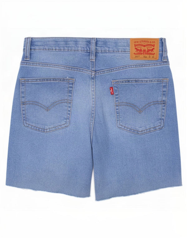 Spodenki dżinsowe Levi's 511 Slim Fit dla chłopców 15-16 lat W29, niebieskie, bawełniane