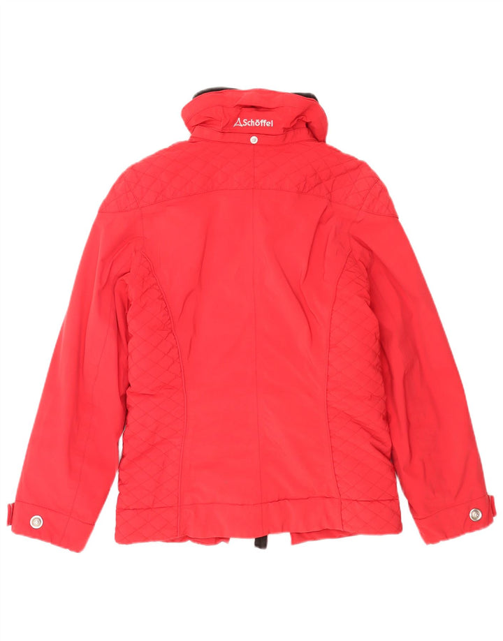 Schoffel Womens Ski Jacket UK 10 Small Red Colourblock Polyamide