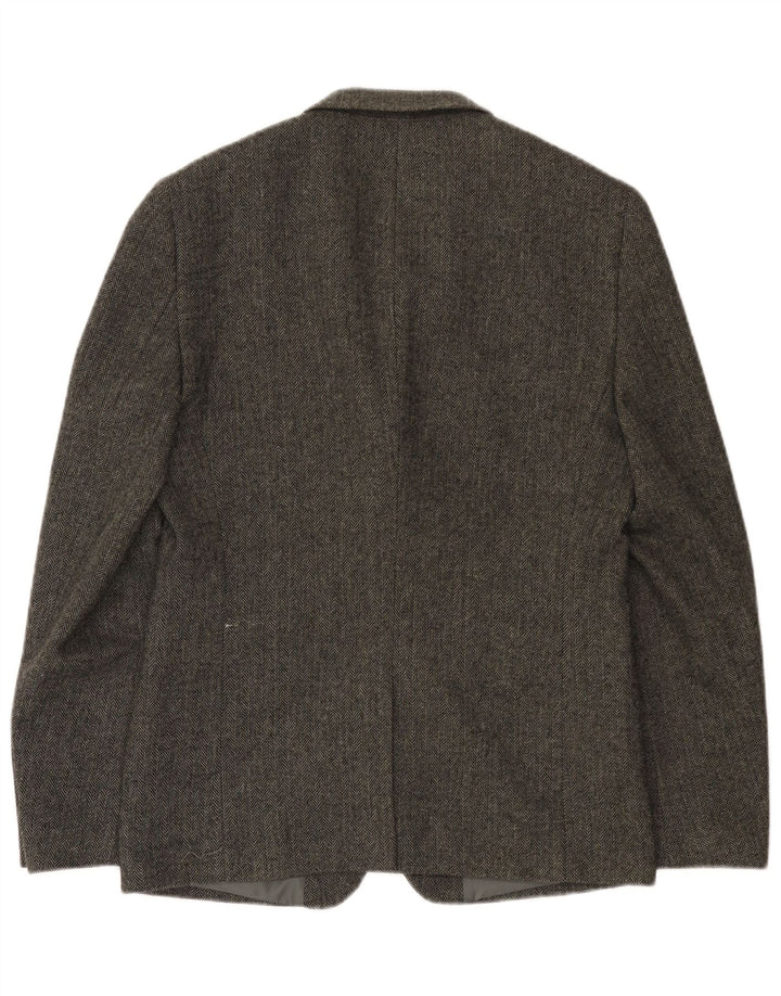 Jachetă Blazer pentru bărbați Superdry cu 2 nasturi UK 38 Medium Gris Herringbone