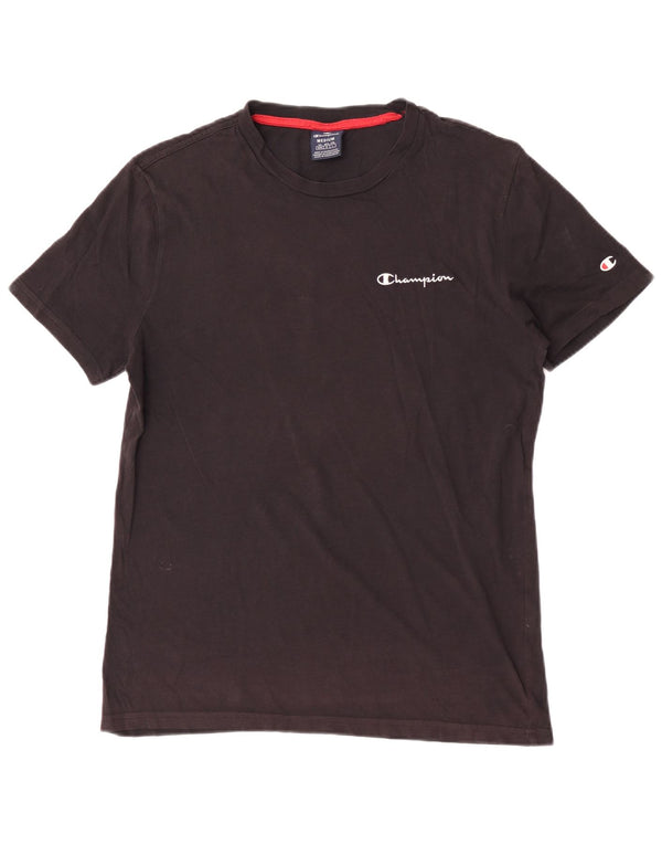 Champion Herre Grafisk T-Shirt Top Medium Sort